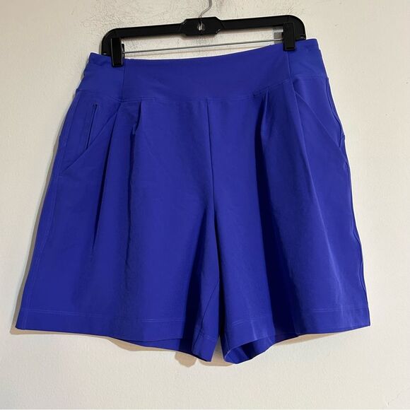 Athleta Pants - Athleta Fairway Golf Shorts Lazurite Blue Size 12 Tall